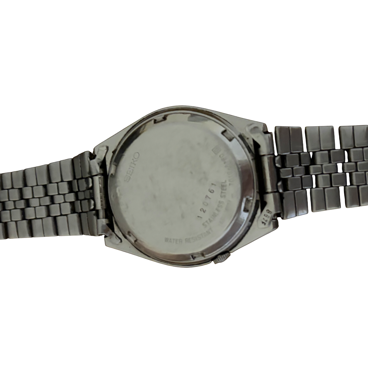 Vintage SEIKO Automatic Stainless Steel Wrist Watch - 1980s - New Glass Fitted