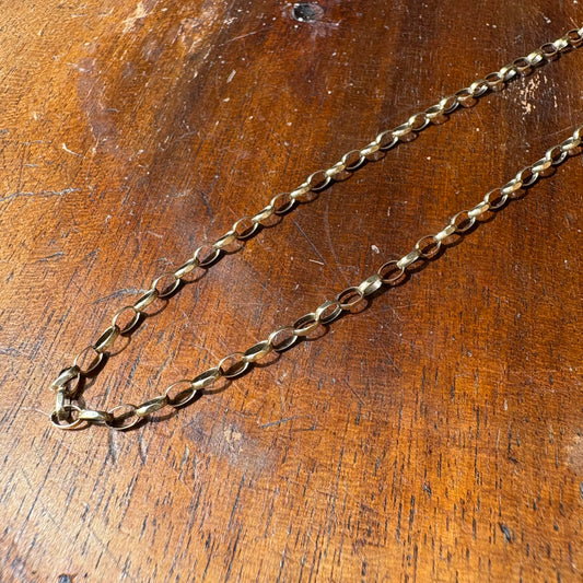 9ct Gold 18 Inch Belcher Chain - Hallmarked