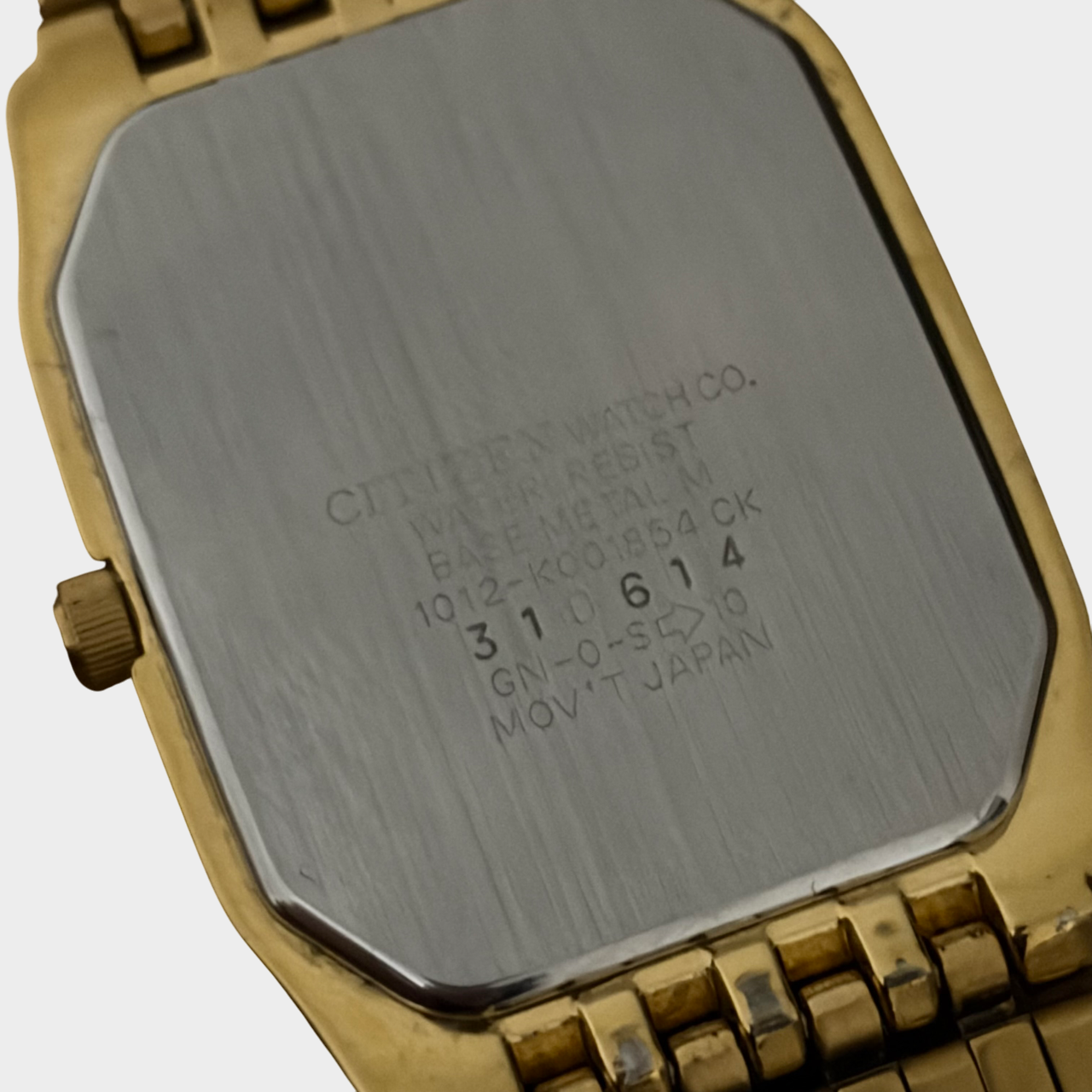 CITIZEN Quartz Gold-Tone Metal Bracelet Men’s Wrist Watch - With Box